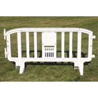 Movit Barricade, Interlocking, 78" L x 39" H, White - MLR International BAR-W