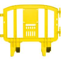 Minit Barricade, Interlocking, 49" L x 39" H, Yellow - MLR International MINIBAR-Y