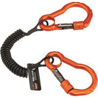 Longe porte-outils Squids 3166, Spirale, Mousqueton double - Ergodyne 19162