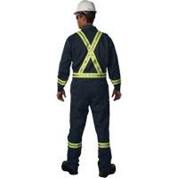Westex UltraSoft&reg; Unlined Coveralls, Size Large (Tall), Navy Blue, 12.4 cal/cm2 - Big Bill 1325US9-T-NAY-L