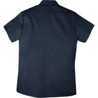 Chemise de travail &agrave; manches courtes en tissu crois&eacute; avec boutons-pression, Hommes, 5T-Grand, Bleu marin - Big Bill 237/OS-R-NAY-5X