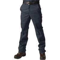 Regular Fit Twill Work Pants, Poly-Cotton, Navy Blue, Size 60, 33 Inseam - Big Bill 1947/OS-33-NAY-60