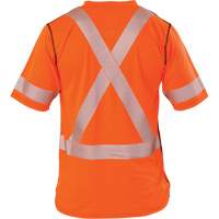 T-shirt &agrave; manches courtes haute visibilit&eacute; Polartec Power Grid, Polyester, Petit, Orange - Big Bill RT54HVK5-R-ORA-S