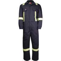 Westex UltraSoft&reg; Deluxe Coveralls with Reflective Material, Size 64, Navy Blue, 8.7 cal/cm² - Big Bill 1625US7/OS-R-NAY-64