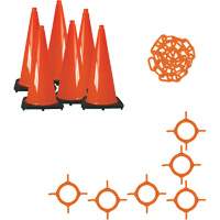 Traffic Cone & Chain Kit, 36", Orange - Mr. Chain 97213-6
