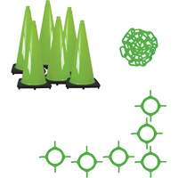Traffic Cone & Chain Kit, 36", Green - Mr. Chain 97214-6