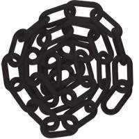 Plastic Chain, Black, 2" Link, 50' Length - Mr. Chain 50003-50