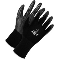 Coated Gloves, 7, Nitrile Coating, 15 Gauge, Nylon Shell - Bob Dale Gloves 99-1-9870-7