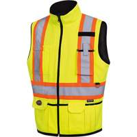 6689 Veste r&eacute;versible, Jaune lime haute visibilit&eacute;, Grand, Polyester - Pioneer V1022460-L