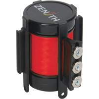 Cassette de ruban magn&eacute;tique pour barri&egrave;re de contr&ocirc;le des foules personnalis&eacute;e, 12', Ruban Rouge - Produits de sécurité Zenith 