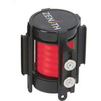 Cassette de ruban magn&eacute;tique pour barri&egrave;re de contr&ocirc;le des foules personnalis&eacute;e, 7', Ruban Rouge - Produits de sécurité Zenith 