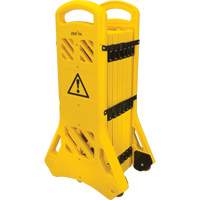Portable Mobile Barrier, 40" H x 13' L, Yellow - Zenith Safety Products 