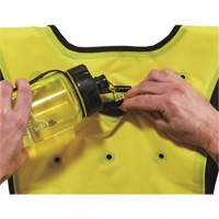 Veste refroidissante &agrave; &eacute;vaporation s&egrave;che &eacute;conomique Chill-Its 6687, Petit/Moyen, Jaune lime haute visibilit&eacute; - Ergodyne 12683