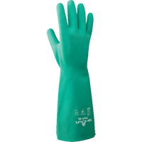 Gants r&eacute;sistants aux produits chimiques s&eacute;rie 747, Taille T-Grand/10, 18" lo, Nitrile, 22,04 mils - Showa 747-10
