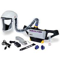 Versaflo Powered Air Purifying Respirator Painter's Kit, Headcover & Faceshield, Lithium-Ion Battery - 3M TR-800-PSK