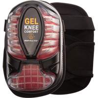 Genouill&egrave;res tout terrain, Style Boucles et crochets, Prot&egrave;ge-genoux Plastique, Tampons Gel - Impacto 865-00