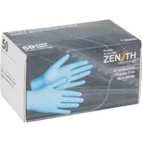 Gants jetables en paquets pour distributeur, Petit, Nitrile, 4,5 mils, Sans poudre, Bleu - Produits de sécurité Zenith 