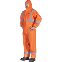 2077 Combinaisons &agrave; capuchon avec ruban r&eacute;fl&eacute;chissant, Petit, Orange, SMS - Pioneer V7016850-S