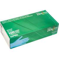Gants jetables de calibre m&eacute;dical r&eacute;sistants &agrave; la perforation, Moyen, Nitrile, 3,5 mils, Sans poudre, Bleu, Classe 2 - Produits de sécurité Zenith 
