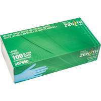 Puncture-Resistant Medical-Grade Disposable Gloves, Large, Nitrile, 3.5-mil, Powder-Free, Blue, Class 2 - Zenith Safety Products 