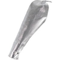 Welder's Heat Resistant Sleeves, 18", Aluminized Kevlar&reg;, Silver - Natpro 62418