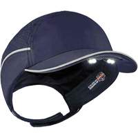 Casque antichocs l&eacute;ger avec lampe DEL 8965 Skullerz, Bleu marin - Ergodyne 23338
