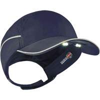 Casque antichocs l&eacute;ger avec lampe DEL 8965 Skullerz, Bleu marin - Ergodyne 23339