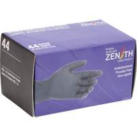 Gants jetables en paquets pour distributeur, Grand, Nitrile, 5 mils, Sans poudre, Noir - Produits de sécurité Zenith 
