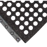 Tapis antifatigue pour poste de travail 24/Seven, Nid d'abeilles, 2' x 3' x 5/8", Noir, Caoutchouc naturel - Wearwell 588.58X2X3GRBK