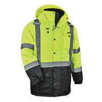 GloWear&reg; 8384 Type R Thermal Parka, High Visibility Lime-Yellow, X-Large - Ergodyne 25565