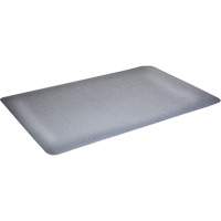 Tapis antimicrobiens WD Foodmaster, Lisse, 3' x 4' x 9/16", Gris, Nitrile/Caoutchouc - Mat Tech WF1234DG