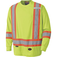 6996 Chandail haute visibilit&eacute; &agrave; manches longues, Polyester, 3T-Grand, Jaune lime haute visibilit&eacute; - Pioneer V1051260-3XL