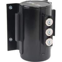 Wall Mount Barrier with Magnetic Tape, Steel, Screw Mount, 12', Black Tape - Zenith Safety Products 