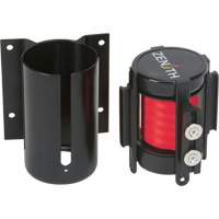 Wall Mount Barrier with Magnetic Tape, Steel, Screw Mount, 7', Red Tape - Zenith Safety Products 