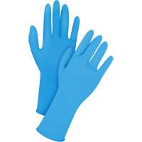 Gants jetables en latex, T-Grand, Latex, 14 mils, Sans poudre, Bleu - Produits de sécurité Zenith 
