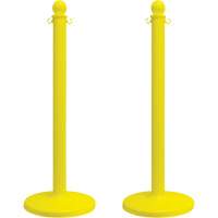 Poteau pour service moyen, Hauteur de 40", Jaune - Mr. Chain 96402-2