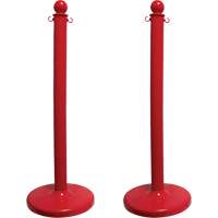 Medium-Duty Stanchion, 40" High, Red - Mr. Chain 96405-2