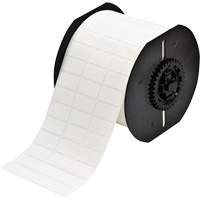 B33 Series Repositionable Adhesive Labels, Vinyl, 1" L x 0.5" H, White - Brady B33-5-498