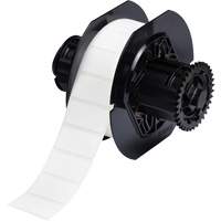 B33 Polyamide Coated Cloth Labels, Nylon, 1.5" L x 0.75" H, White - Brady B33-136-499