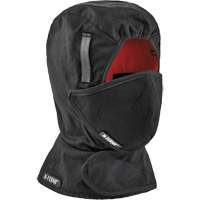 N-Ferno&reg; Winter Hard Hat Liner with Mouthpiece, Fleece Lining, One Size, Black - Ergodyne 16871