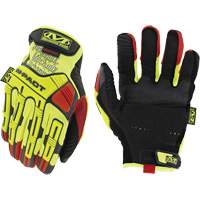Hi-Viz M-Pact&reg; D4-360 Impact Gloves, 10, Synthetic Palm, Hook & Loop Cuff - Mechanix Wear SMP-X91-010