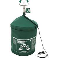 Douche oculaire d'urgence portative en mat&eacute;riau tremp&eacute;, Pressuris&eacute;, Capacit&eacute; 15 gal., Conformit&eacute; ANSI Z358.1 - Haws 7603T