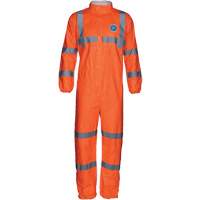 HV High Visibility Coveralls with Collar, X-Large, Orange, Tyvek&reg; 500 - Dupont Personal Protection TY125SHV-XL