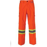 All-Season High Visibility Ventilated Mining Pants, Poly-Cotton, 28, High Visibility Orange - Coolworks CW2-ORGA28W30I