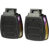 Cartouche & filtre pour respirateur Secure Click, Combinaison cartouche et filtre contre les particules pour gaz/vapeurs, Gaz multiples/Vapeurs/P100 - 3M D80926