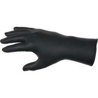 NitriShield Stealth Extra Disposable Gloves, Large, Nitrile, 6-mil, Powder-Free, Black - Mcr Safety 6062L