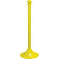 Light-Duty Stanchion, 41" High, Yellow - Mr. Chain 91502