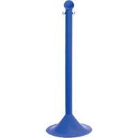 Light-Duty Stanchion, 41" High, Blue - Mr. Chain 91506