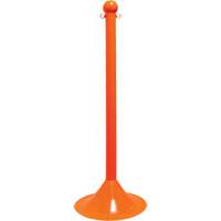 Poteau pour service l&eacute;ger, Hauteur de 41", Orange - Mr. Chain 91512