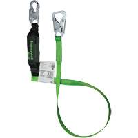 Miller&reg; BackBiter&reg; Tie-Back Lanyard, 6', Locking Snap Hook Center, Locking Snap Hook Leg Ends, Nylon/Polyester - PIP Global Safety M1FSTB-AS6C